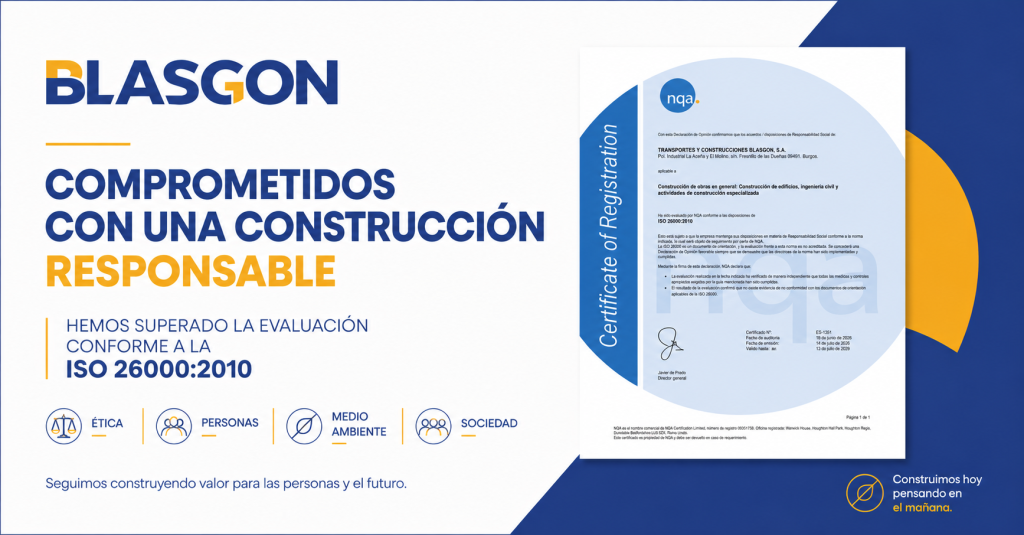 BLASGON consolida su compromiso sostenible superando con éxito la auditoría de la ISO 26000:2010
